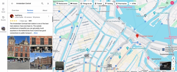 Avis des utilisateurs De Google Maps