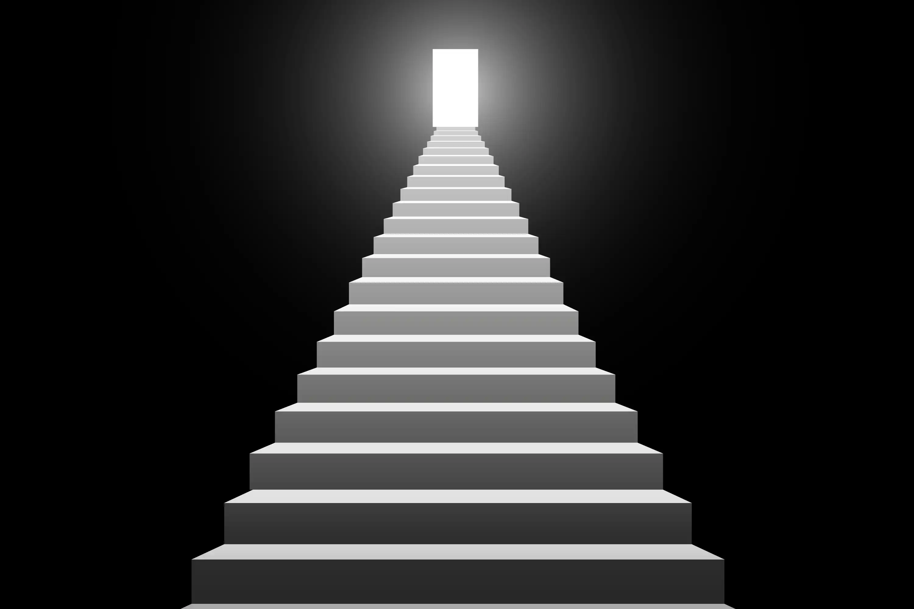 Escalier menant au succès